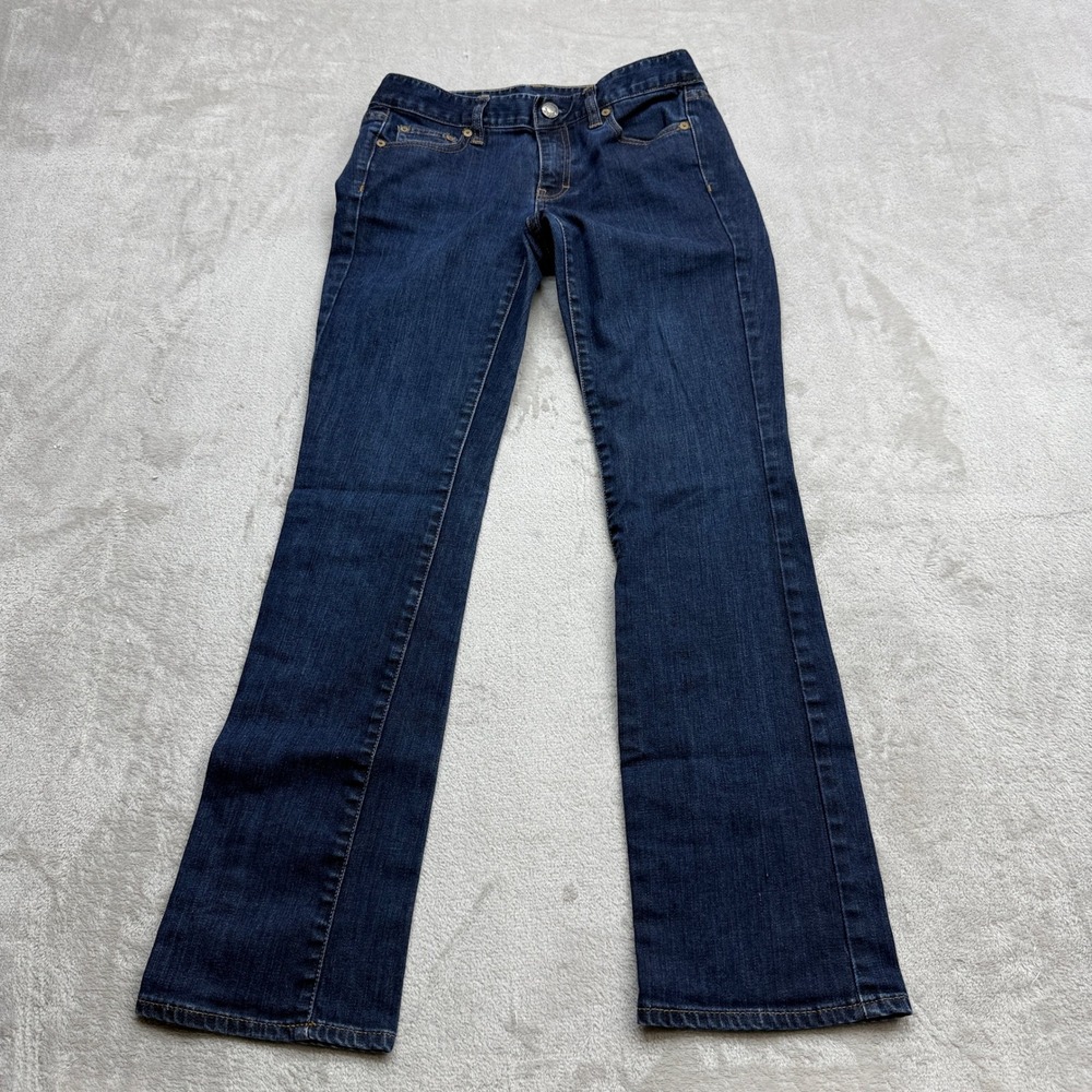 J.Crew Bootcut‎ Jeans Women 27 Short Dark Wash Stretch Classic Casual Y2K Denim
